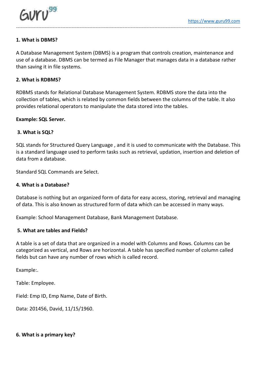 SQL Interview Questions & Answers (1) PDF – Unknown