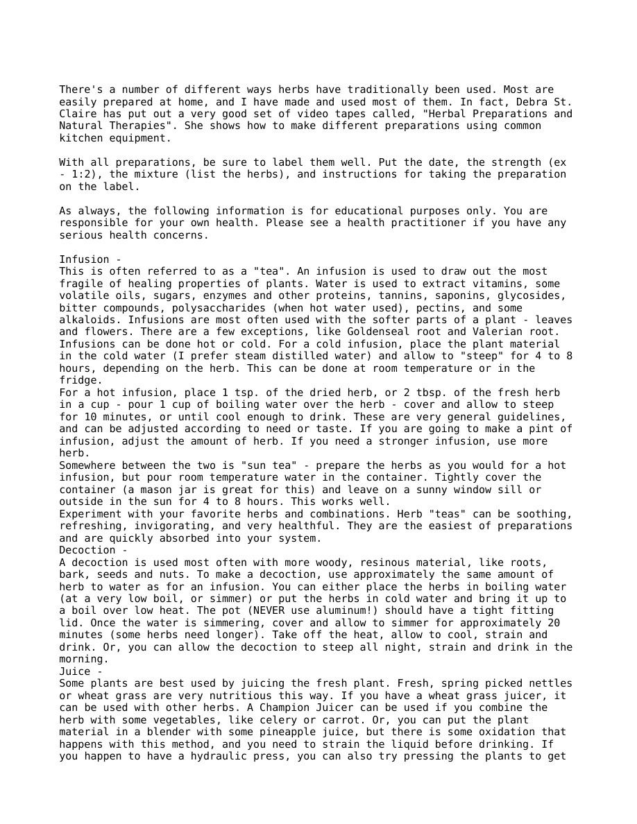 Survival: How to Make Herbal Preparations PDF – Unknown