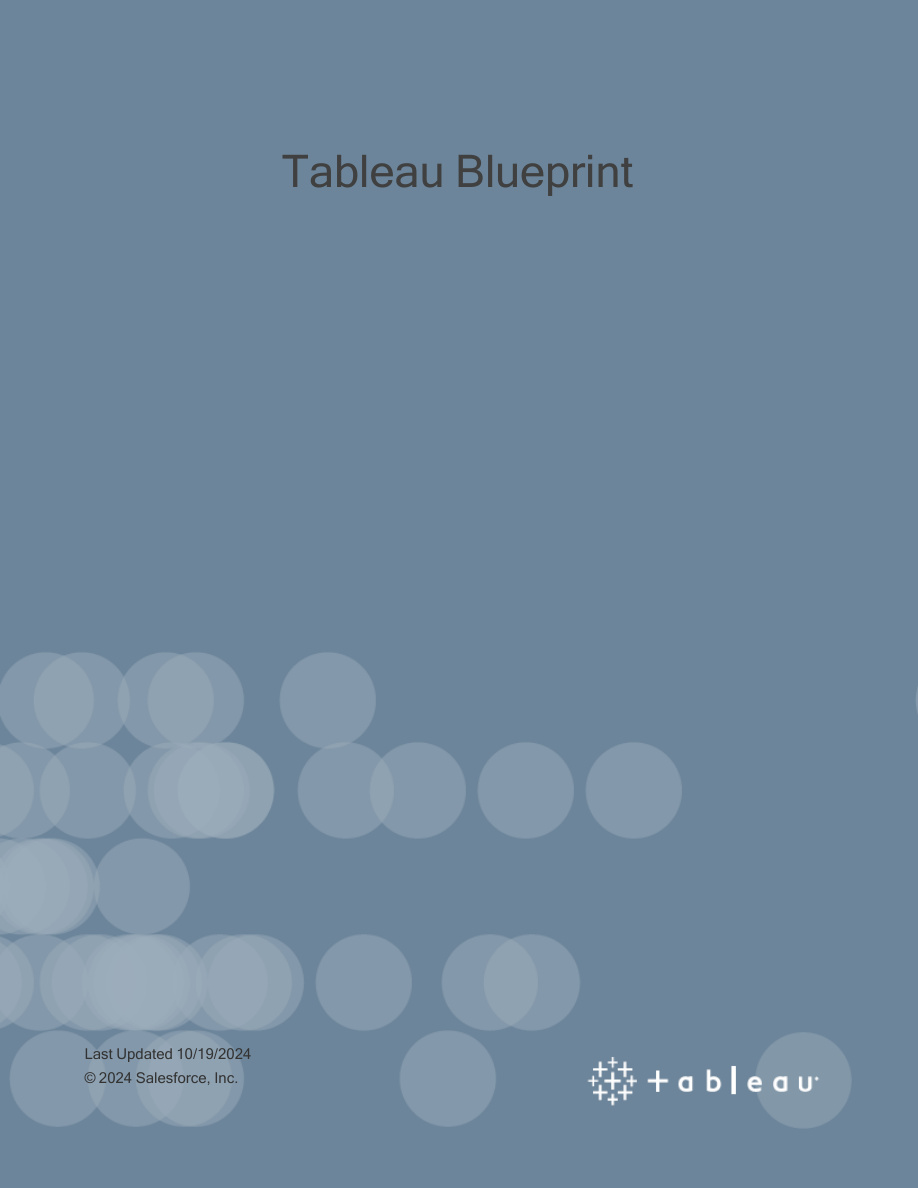 Tableau Blueprint PDF – Tableau Official