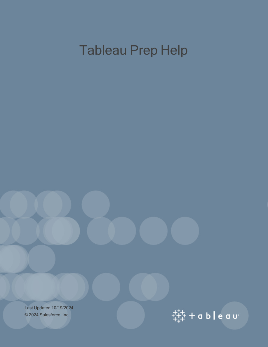 Tableau Prep Guide PDF – Unknown / Tableau
