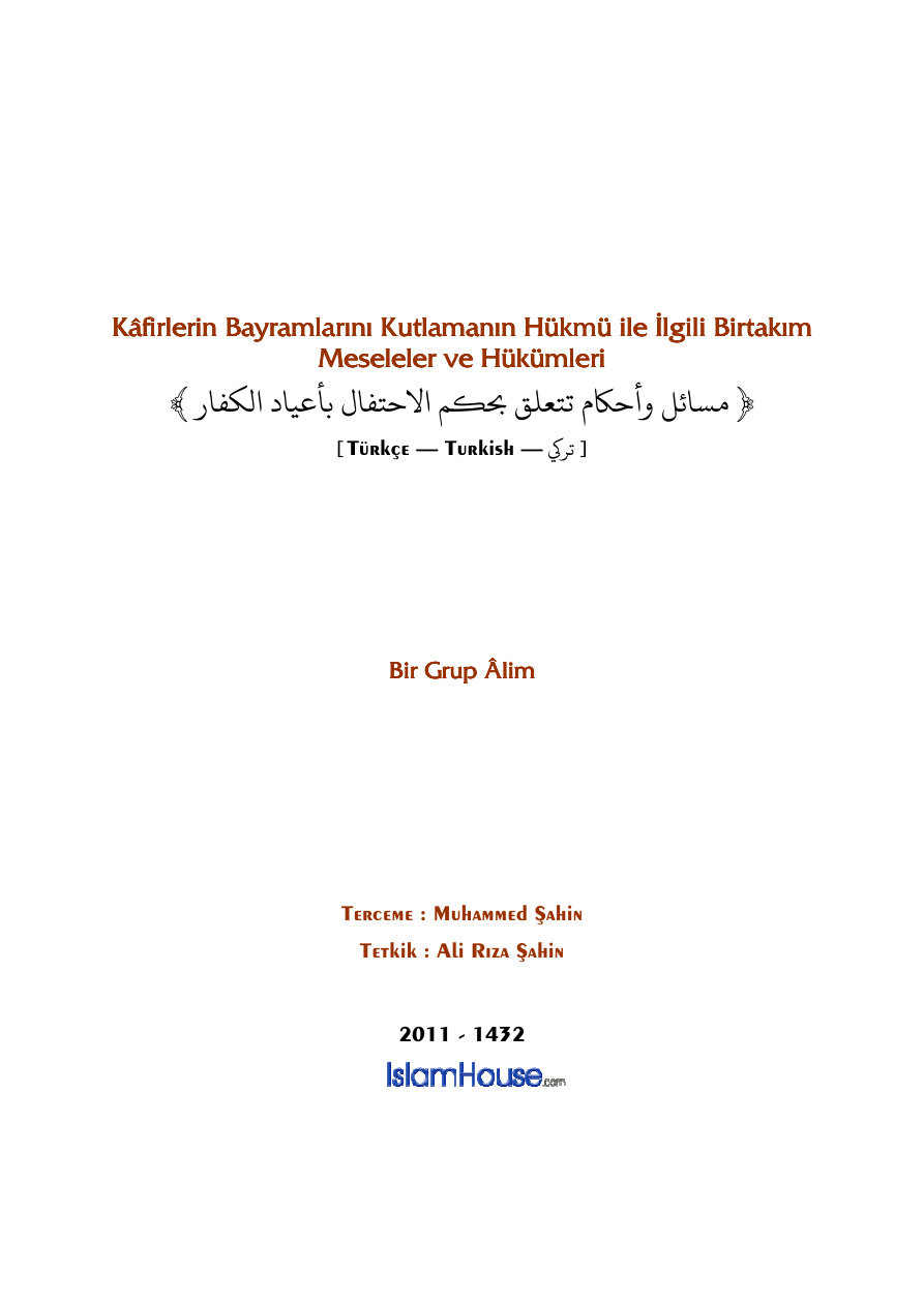 tk_Kafirlerin_bayramlarini_kutlamanin_hukmu PDF – Kolektif / İlahiyat