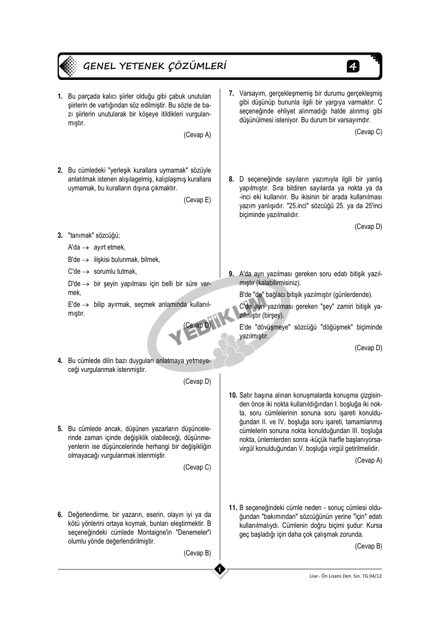 yediiklimcozumler1 PDF – Kolektif
