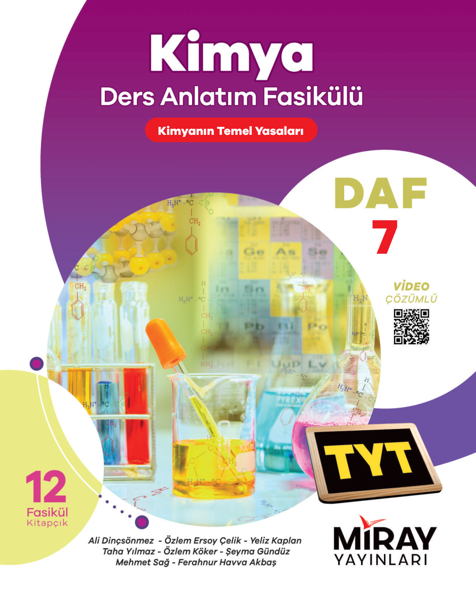 07 TYT DAF Kimyanın Temel Yasaları PDF İndir – Eis Yayınları