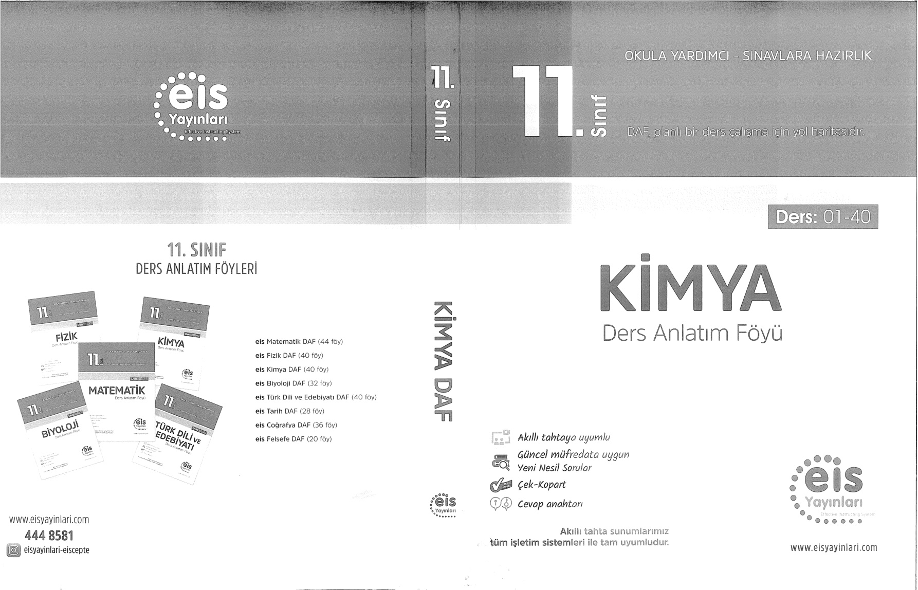 11. Sınıf Kimya EİS DAF 2021 PDF İndir – Eis Yayınları