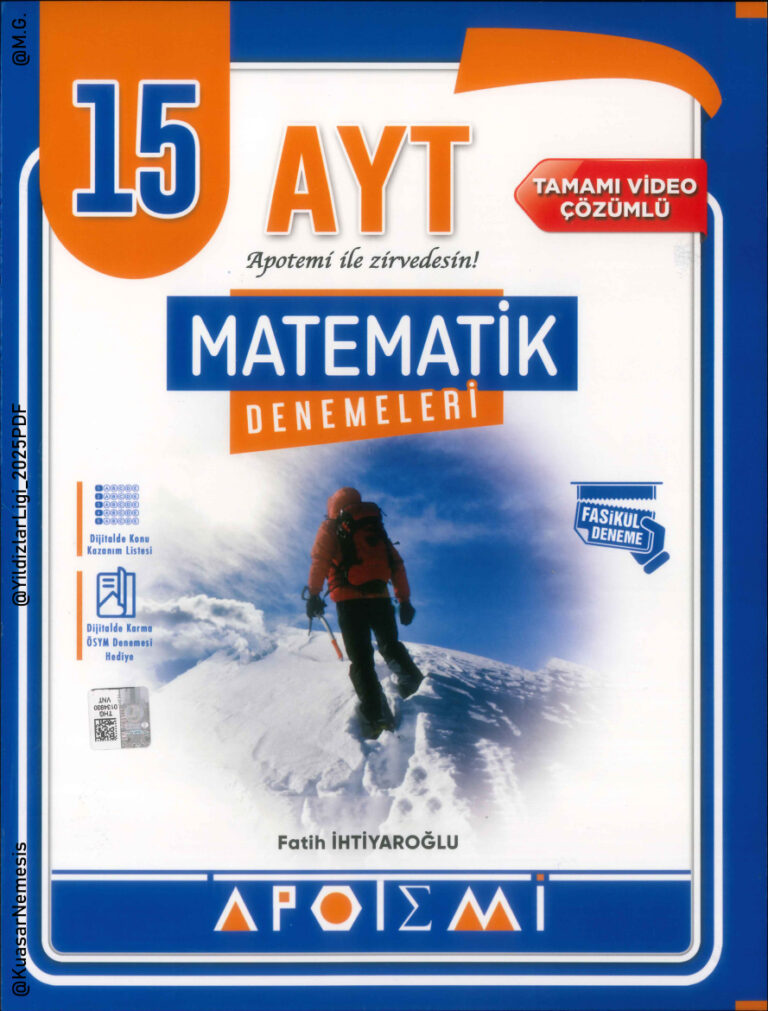 2025 Apotemi AYT Matematik Deneme Kitap Kapağı
