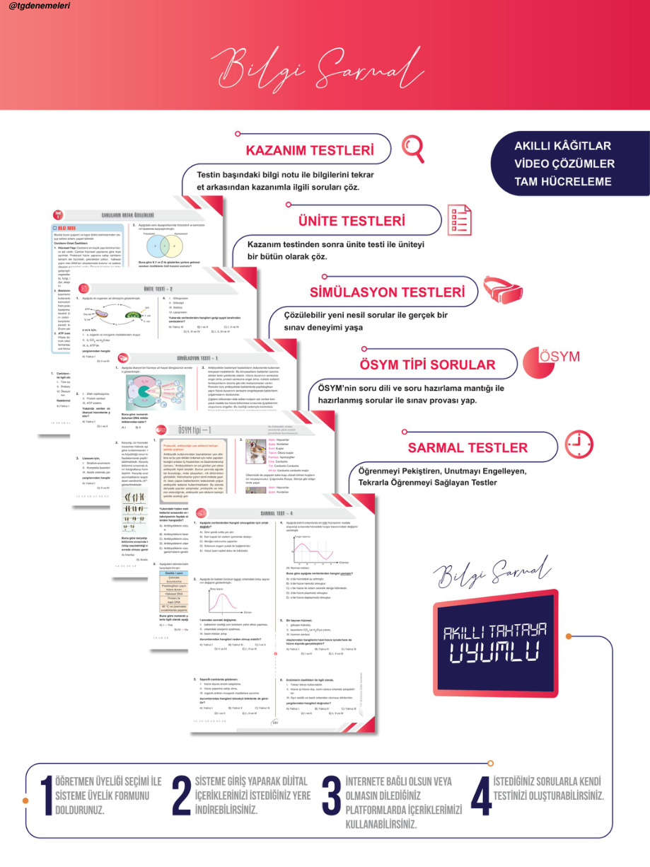 2025 BS TYT BİYOLOJİ SB PDF İndir – Bilgi Sarmal Komisyon