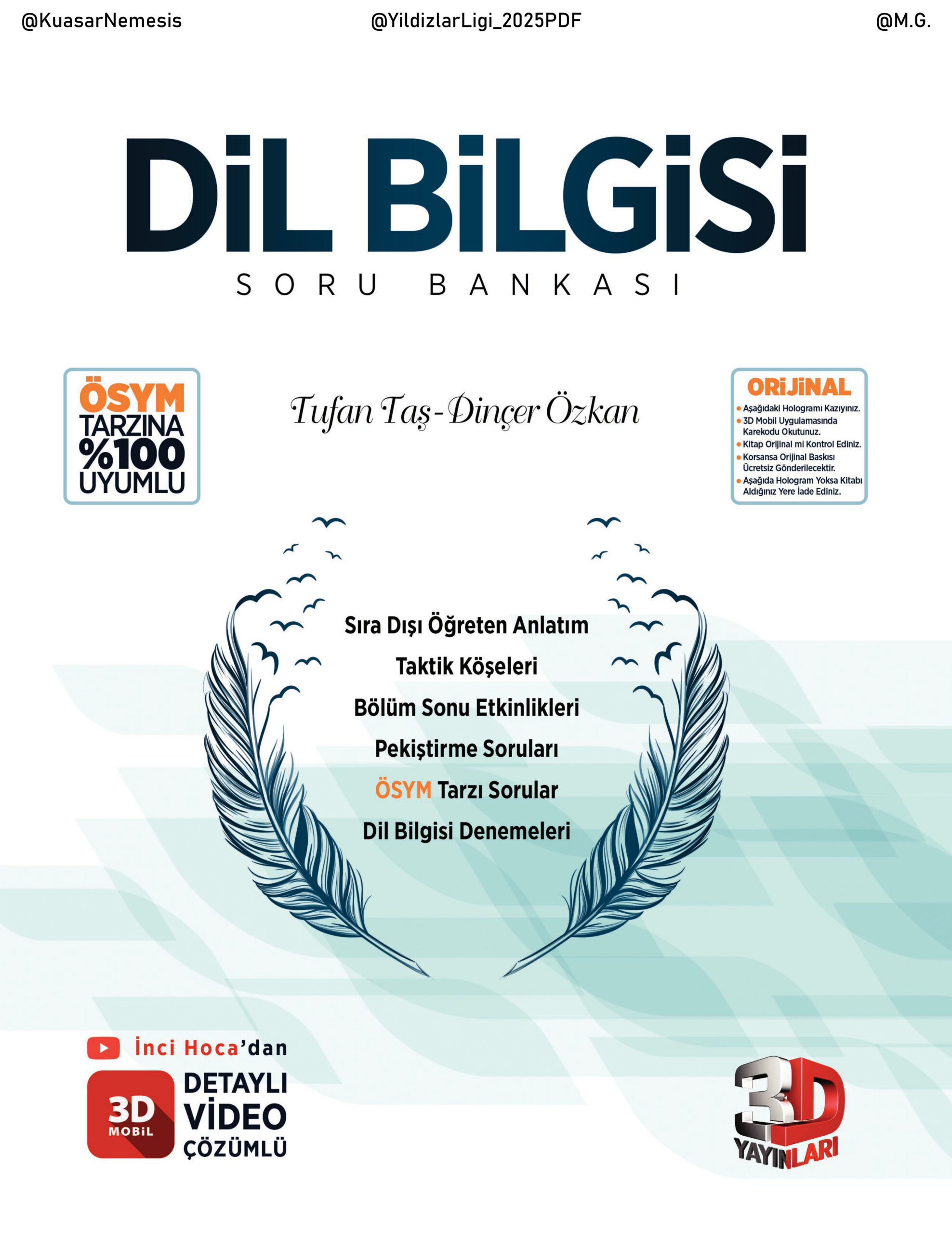 2025 3D Yayınları TYT Dil Bilgisi PDF İndir – 3D Komisyon