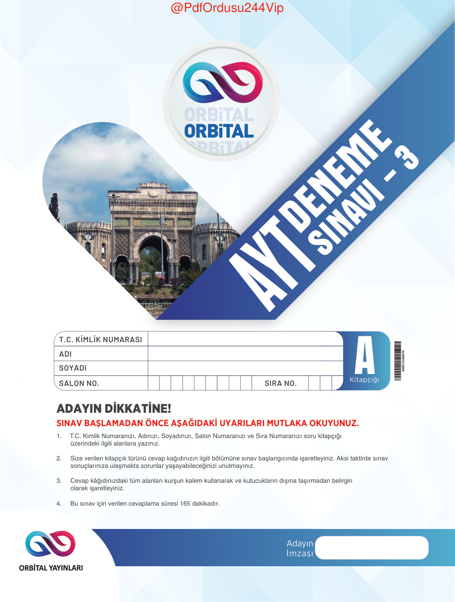 2026 ORBİTAL AYT 3 PDF İndir – Orbital Komisyon