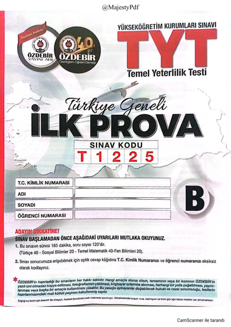 2026 ÖZDEBİR İLK PROVA TYT MATEMATİK ÇÖZÜMLER Kitap Kapağı