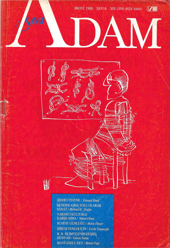 Adam Aylık Sanat Dergisi Sayı 006 Mayıs 1986 PDF İndir – Kolektif