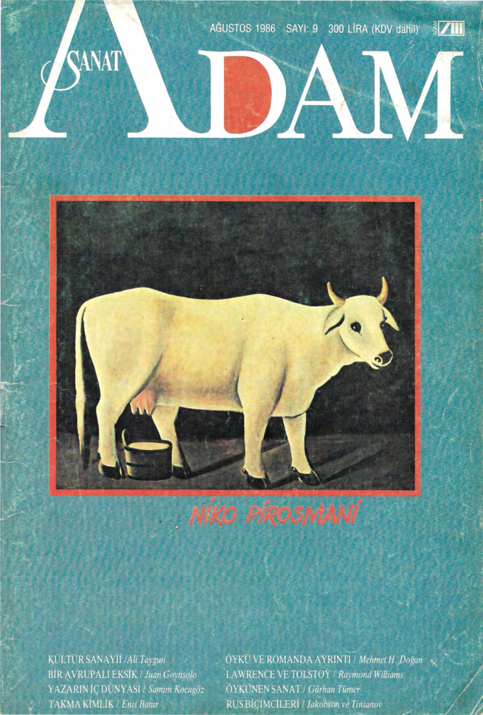 Adam Aylık Sanat Dergisi Sayı 009 Ağustos 1986 PDF İndir – Kolektif