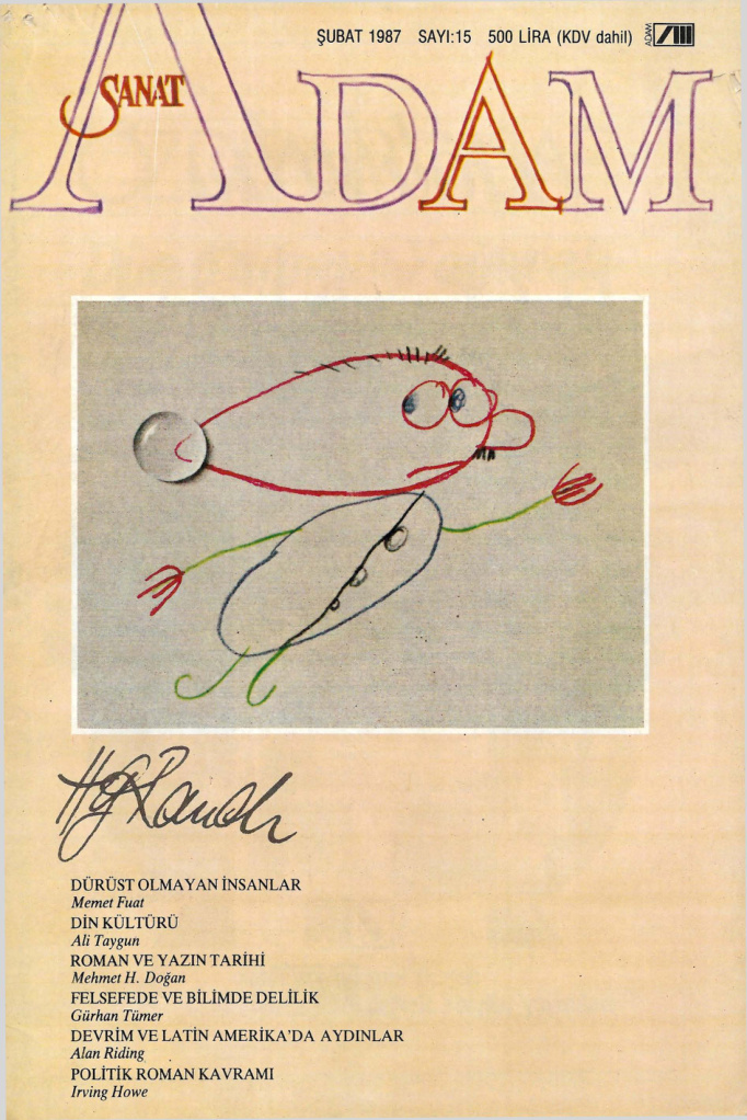 Adam Aylık Sanat Dergisi Sayı 015 Şubat 1987 PDF İndir – Kolektif