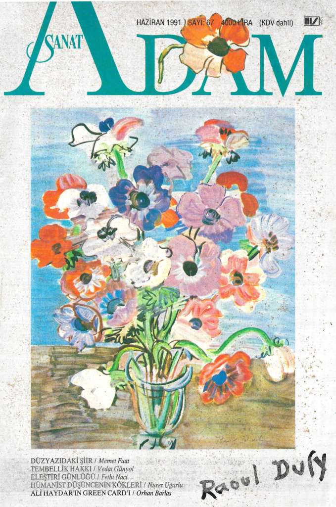 Adam Aylık Sanat Dergisi Sayı 067 Haziran 1991 PDF İndir – Kolektif