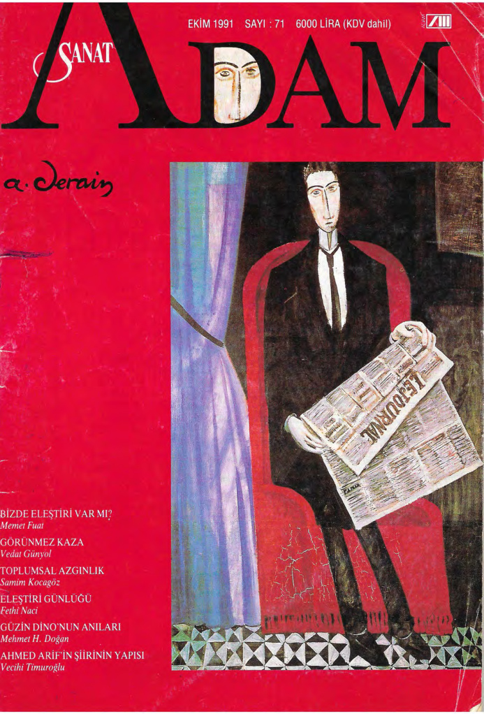 Adam Aylık Sanat Dergisi Sayı 071 Ekim 1991 PDF İndir – Kolektif