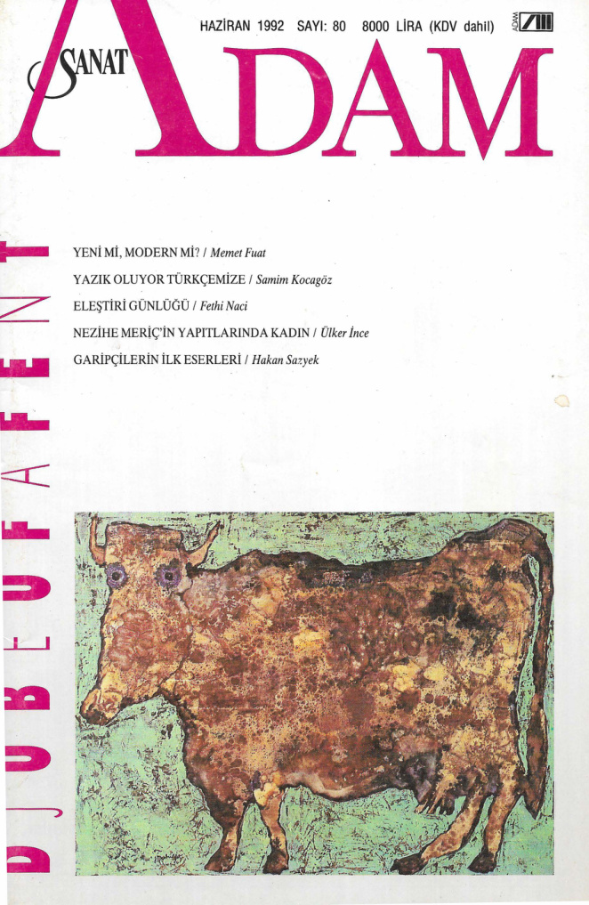 Adam Aylık Sanat Dergisi Sayı 080 Haziran 1992 PDF İndir – Kolektif