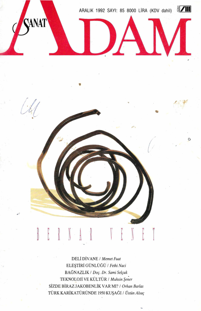 Adam Aylık Sanat Dergisi Sayı 085 Aralık 1992 PDF İndir – Kolektif