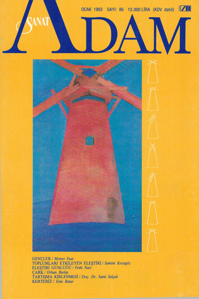 Adam Aylık Sanat Dergisi Sayı 086 Ocak 1993 PDF İndir – Kolektif