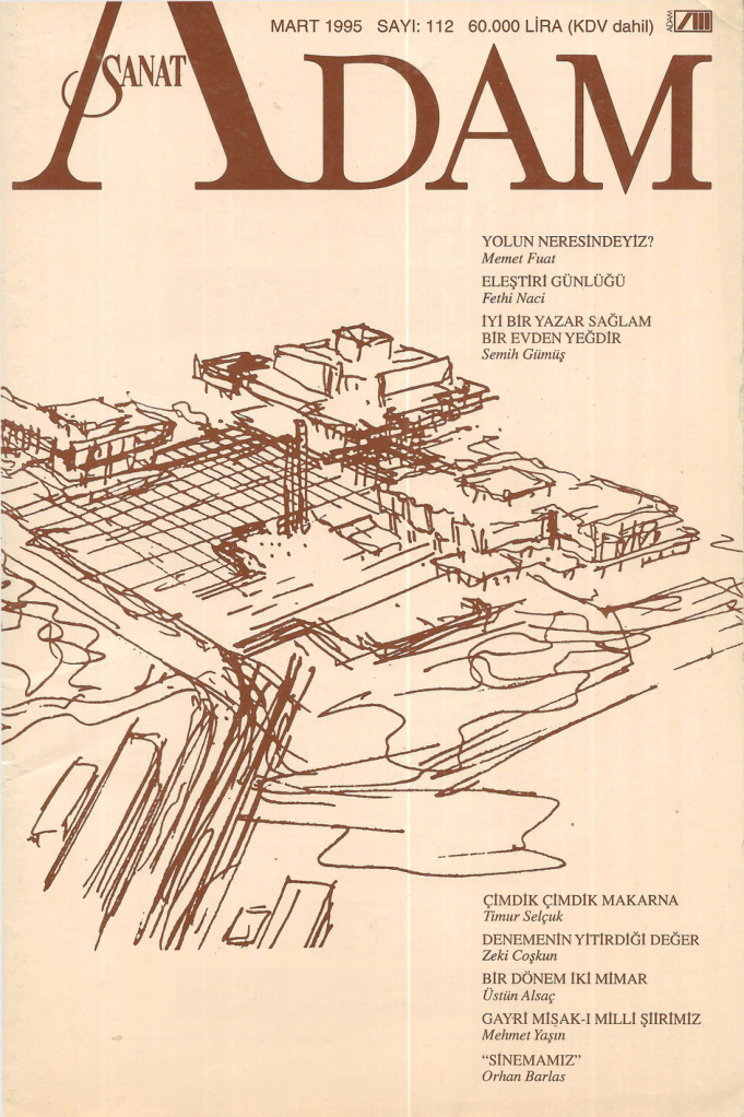 Adam Aylık Sanat Dergisi Sayı 112 Mart 1995 PDF İndir – Kolektif