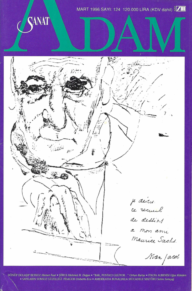 Adam Aylık Sanat Dergisi Sayı 124 Mart 1996 PDF İndir – Kolektif