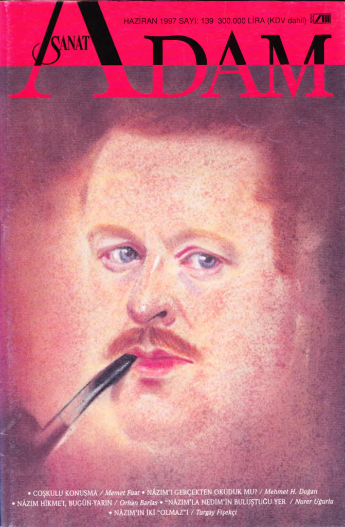 Adam Aylık Sanat Dergisi Sayı 139 Haziran 1997 Nazım Hikmet PDF İndir – Kolektif