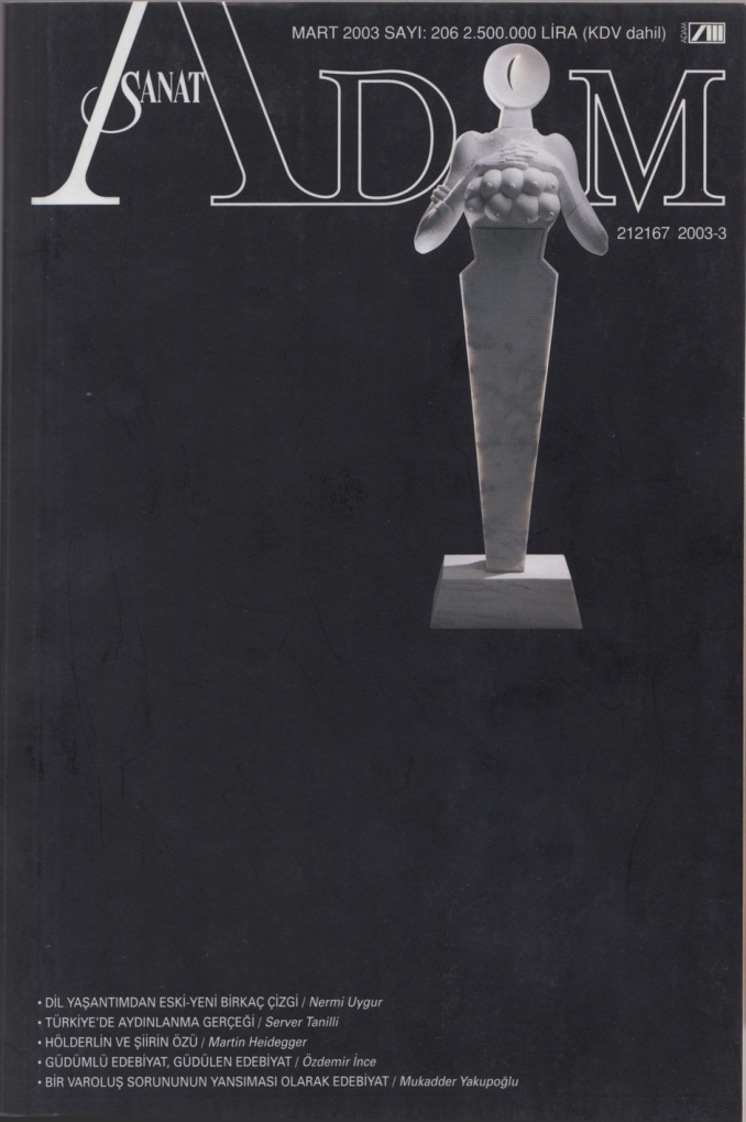 Adam Aylık Sanat Dergisi Sayı 206 Mart 2003 PDF İndir – Kolektif