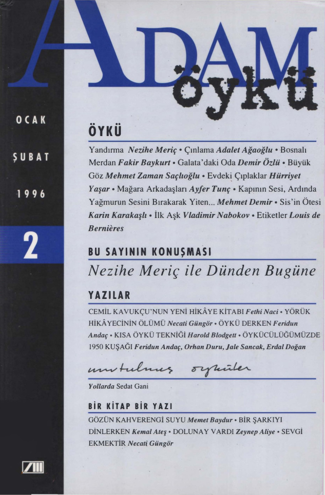 Adam Öykü Sayı 02 Ocak-Şubat 1996 PDF İndir – Kolektif