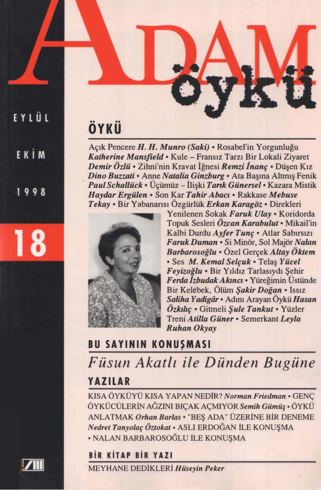 Adam Öykü Sayı 18 Eylül-Ekim 1998 PDF İndir – Kolektif