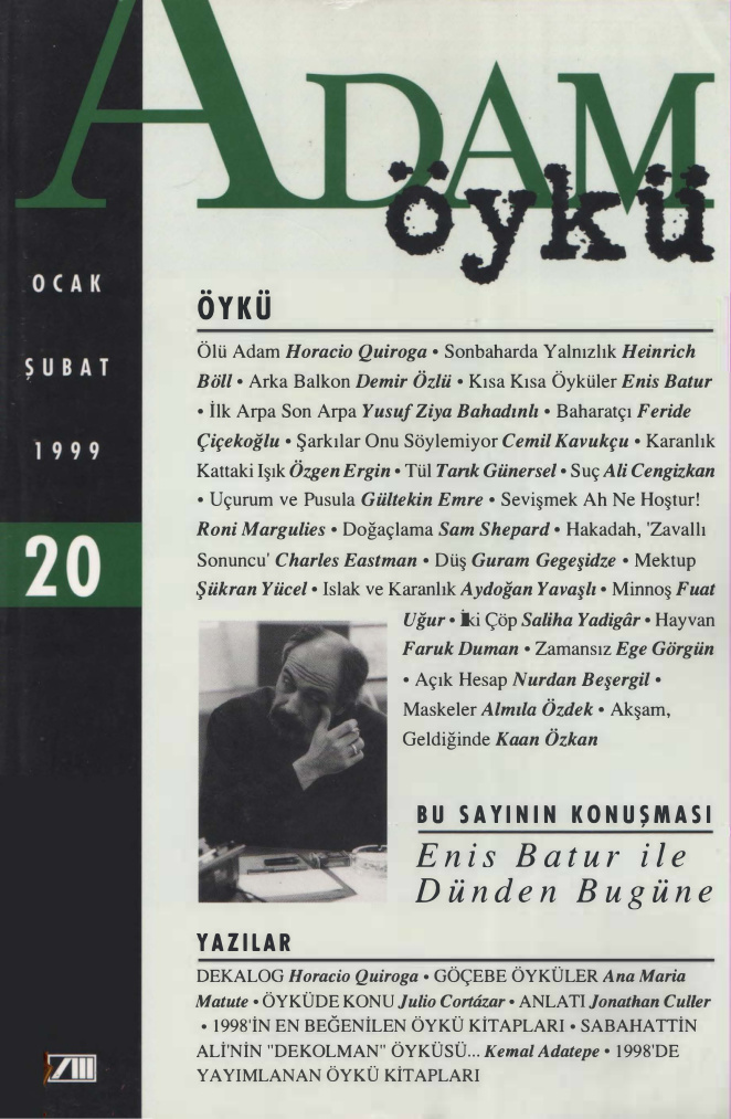 Adam Öykü Sayı 20 Ocak-Şubat 1999 PDF İndir – Kolektif