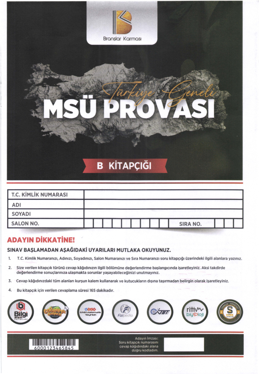 Branşlar Karması MSÜ B PDF İndir – Kolektif