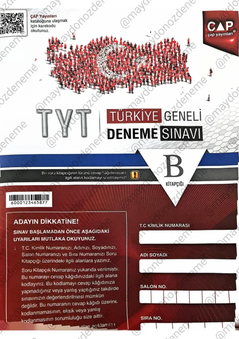 Çap TG TYT 03.2026 PDF İndir - Çap Komisyon 11 Çap Tg Tyt 03.2026 @maydonozdeneme Kitap Kapağı