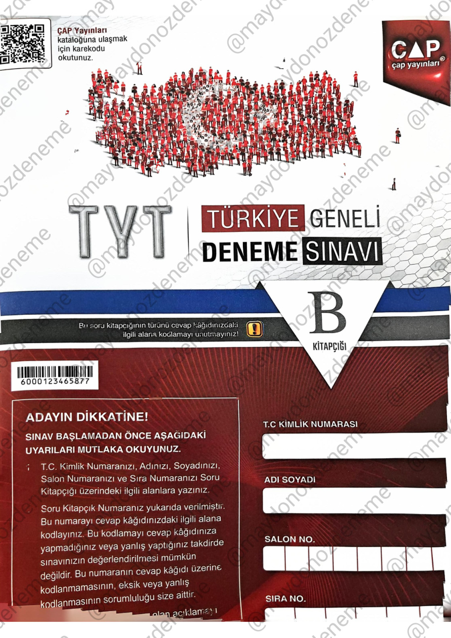 Çap TG TYT 03.2026 PDF İndir – Çap Komisyon