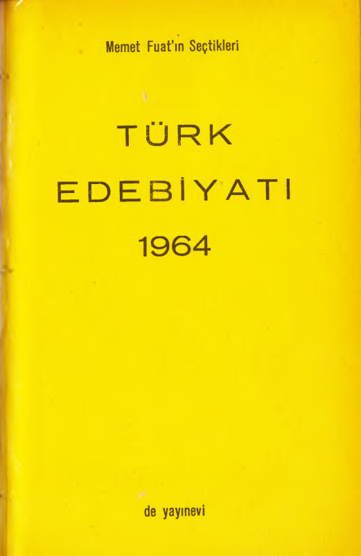 Türk Edebiyatı 1964 Yıllığı PDF – Kolektif