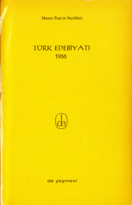 De Yayınları Türk Edebiyatı Yıllığı 1966 PDF – Kolektif