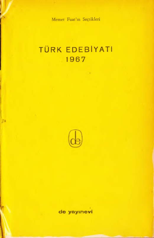 De Yayınları Türk Edebiyatı Yıllığı 1967 PDF – Kolektif