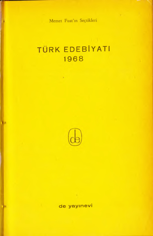 De Yayınları Türk Edebiyatı Yıllığı 1968 PDF – Kolektif