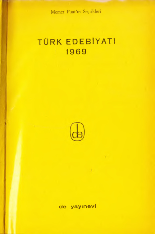 De Yayınları Türk Edebiyatı Yıllığı 1969 PDF – Kolektif