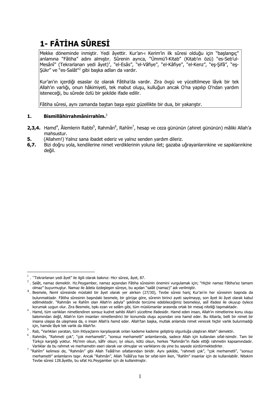 Kuran-i Kerim Meali PDF İndir – Diyanet İşleri Başkanlığı