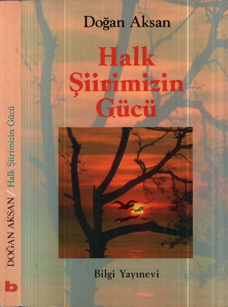 Doğan Aksan Halk Şiirimizin Gücü Bilgi Yayınevi Kitap Kapağı