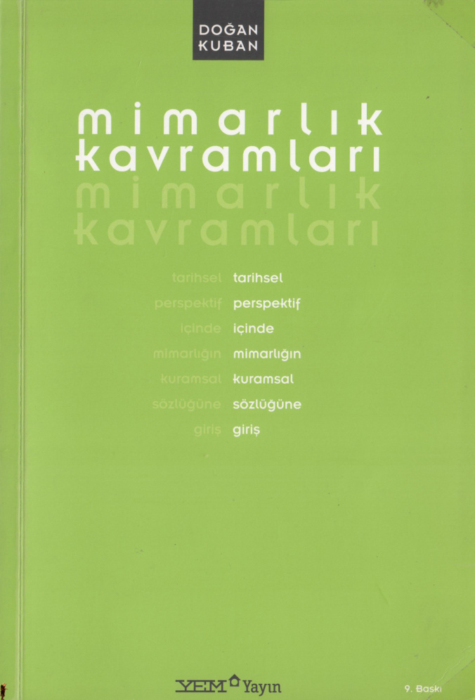 Mimarlık Kavramları (YEM Yayınları-) PDF – Doğan Kuban