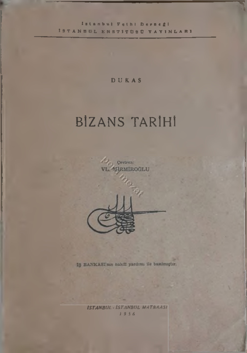 Bizans Tarihi PDF – Dukas
