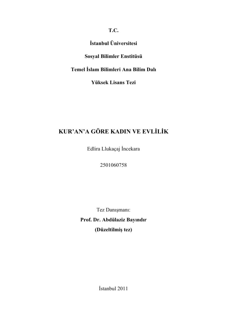 E.L.Incekara Kurana Gore Kadin ve Evlilik Kitap Kapağı