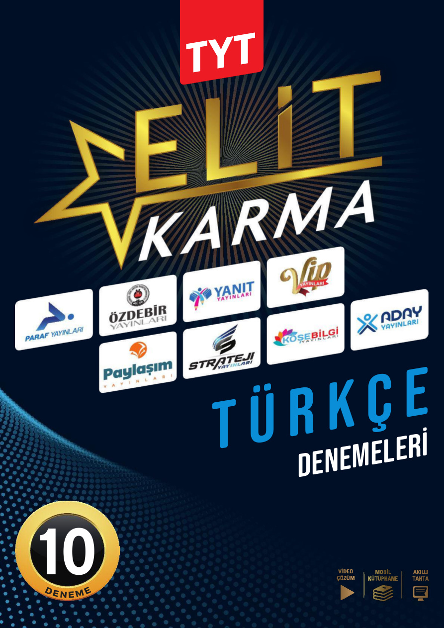 ELİT KARMA TYT TÜRKÇE DENEMESİ PDF İndir – Kolektif