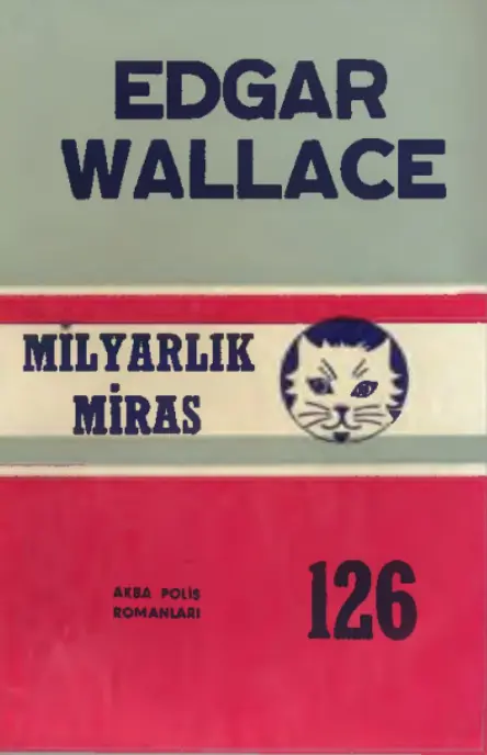 Edgar Wallace Milyarlık Miras Akba Yayınları Kitap Kapağı
