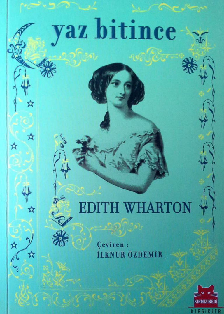 Edith Wharton Yaz Bitince Kırmızı Kedi Yayınları Kitap Kapağı