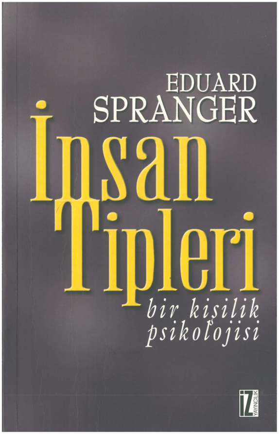 İnsan Tipleri PDF – Eduard Spranger
