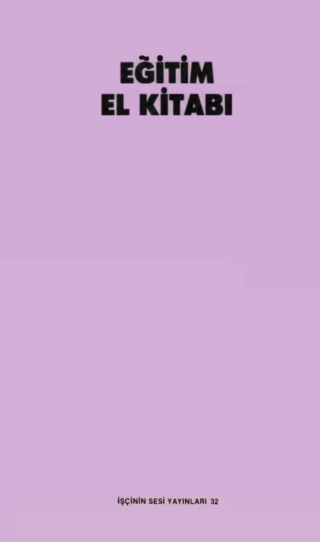 Eğitim El Kitabı PDF – Kolektif