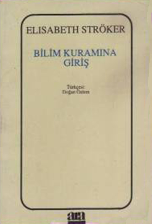 Bilim Kuramına Giriş PDF – Elisabeth Ströker