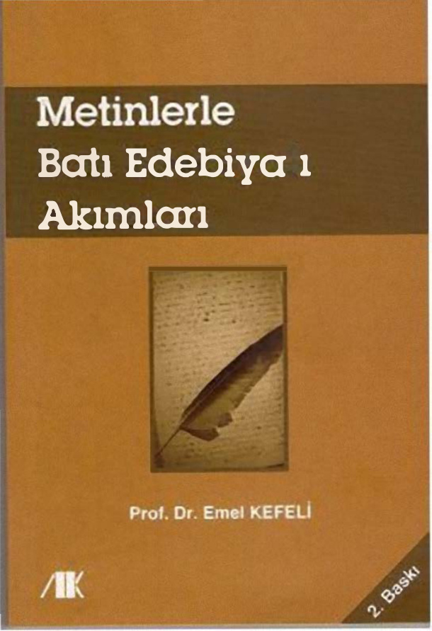 Metinlerle Batı Edebiyat Akımları PDF – Emel Kefeli