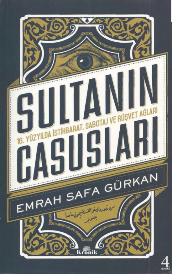 Emrah Safa Gürkan Sultanın Casusları Kronik Yayınları Kitap Kapağı