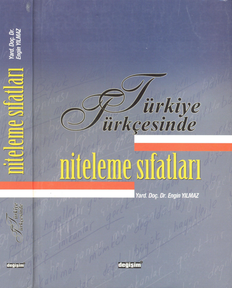 Türkiye Türkçesinde Niteleme Sıfatları PDF – Engin Yılmaz